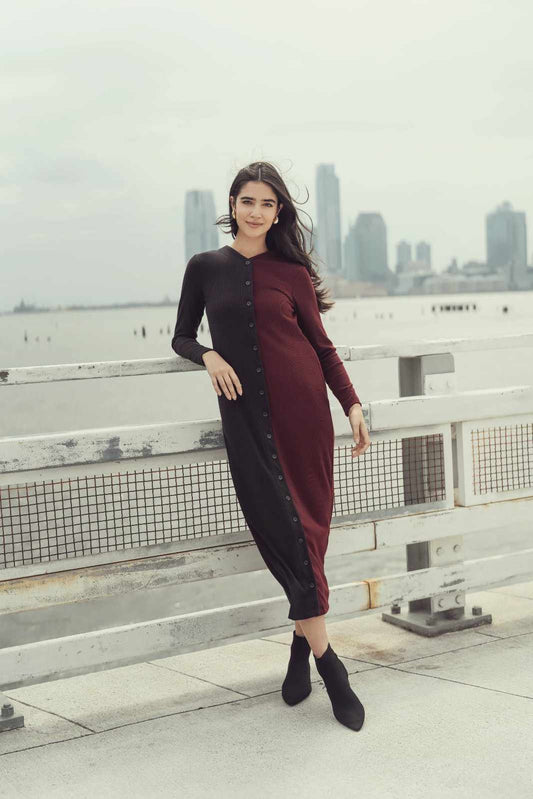 ALEXA DRESS - COLORBLOCK