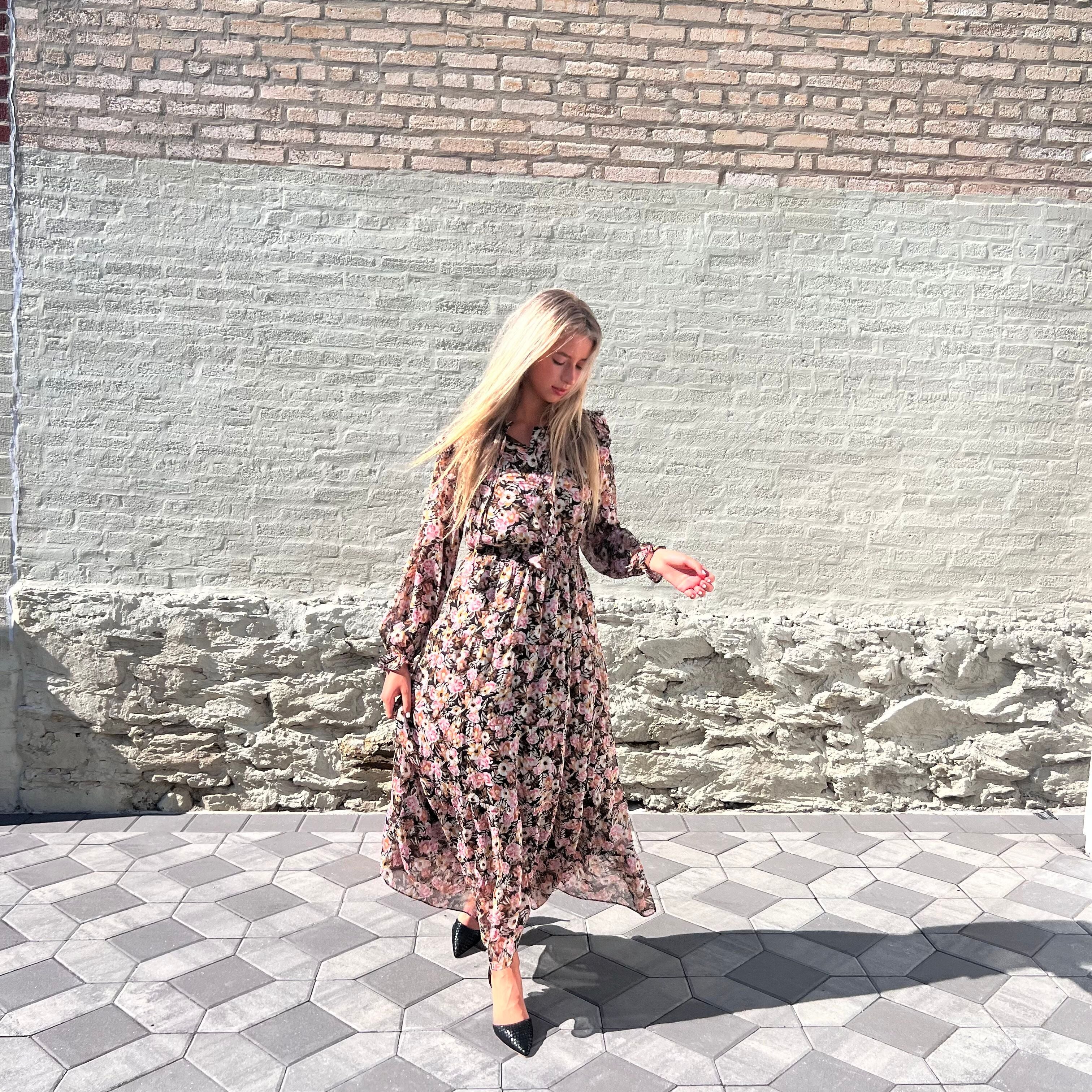 SOHO DARK FLORAL DRESS