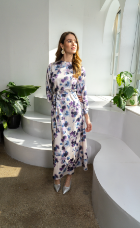 VERA DRESS - IVORY FLORAL